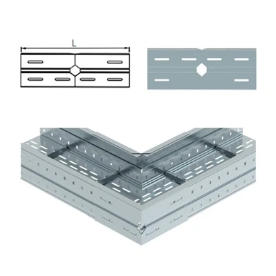 conector de canto da bandeja de cabo
